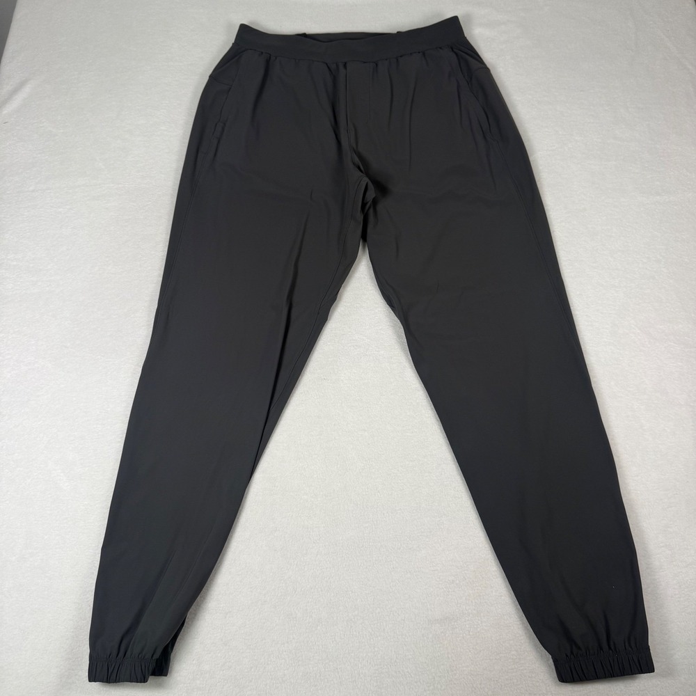 Lululemon Surge Jogger Mens Gray Black Nylon Stretch Athletic Running Pants L